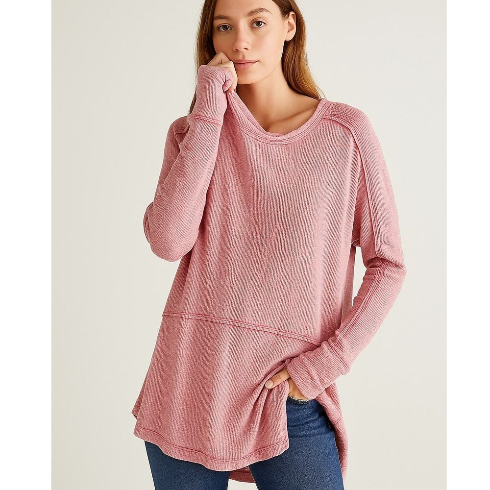 Free People We The Free Londontown Thermal in Raspberry